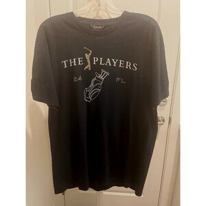 Eastside Golf The Players embroidered swing man sleeve black T-shirt size XL NEW
